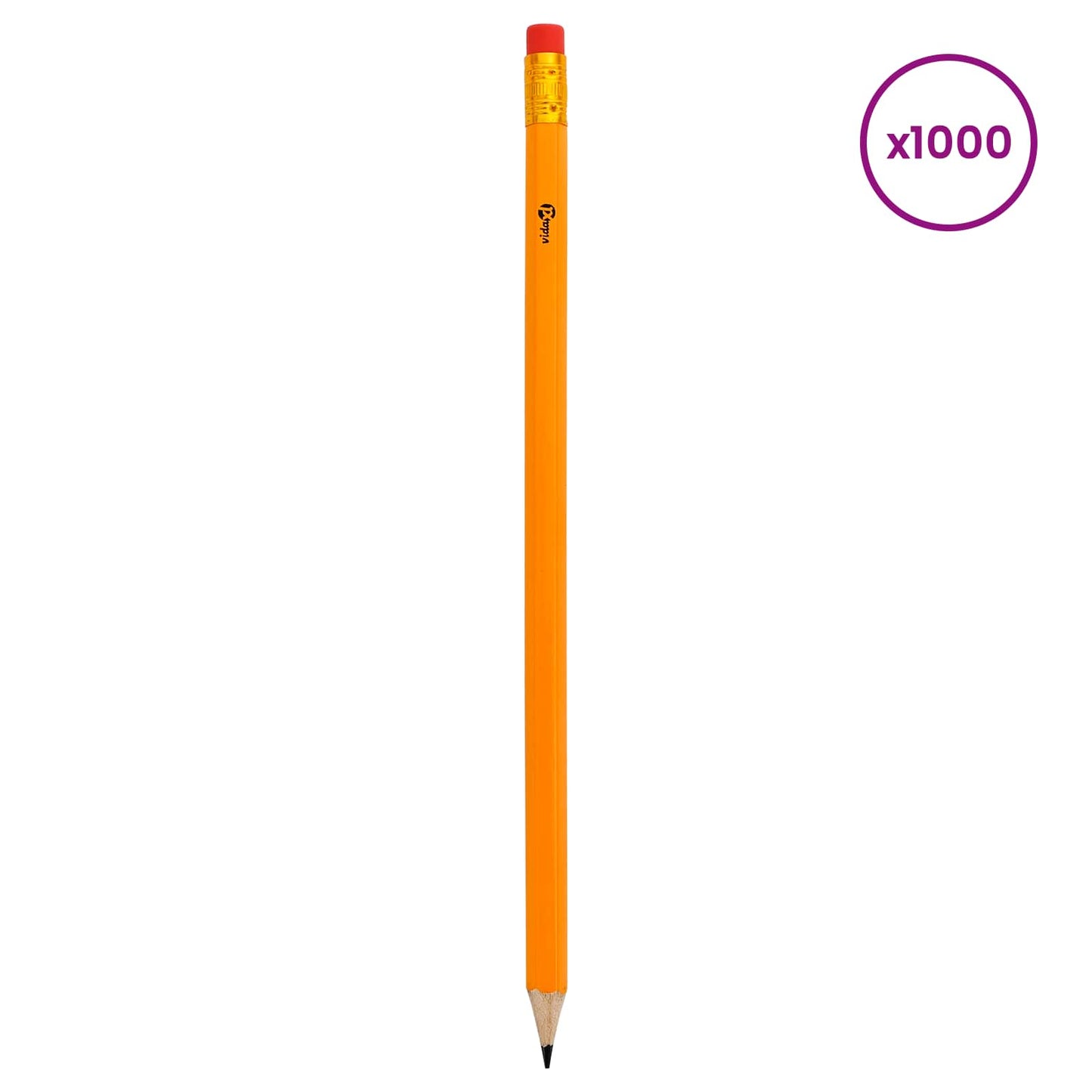 HB Blyanter 1000 stk Ø 0,7 x 18,5 cm Gul Massivt poplertræ