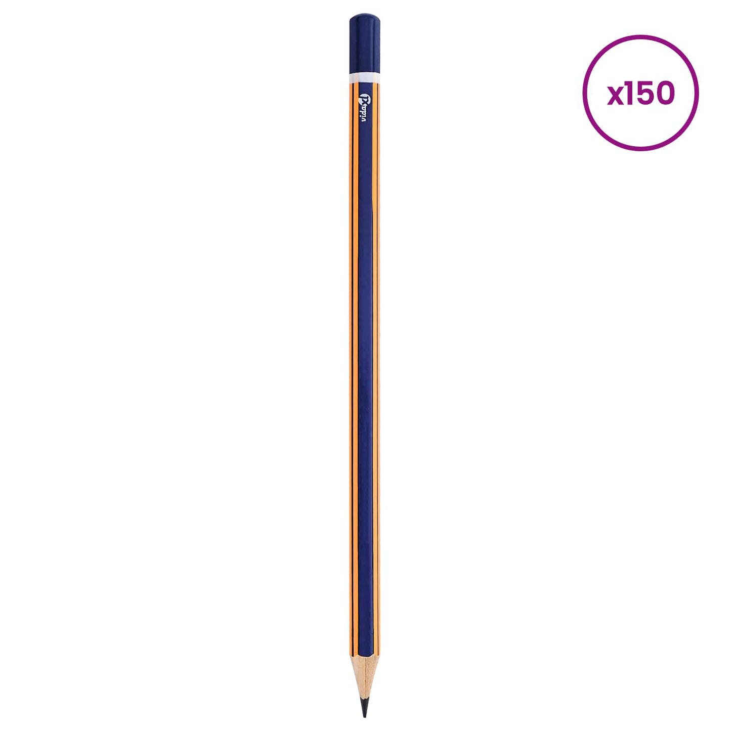 HB Blyanter Ø 0,7 x 18 cm Blå og Gul Massivt poplertræ