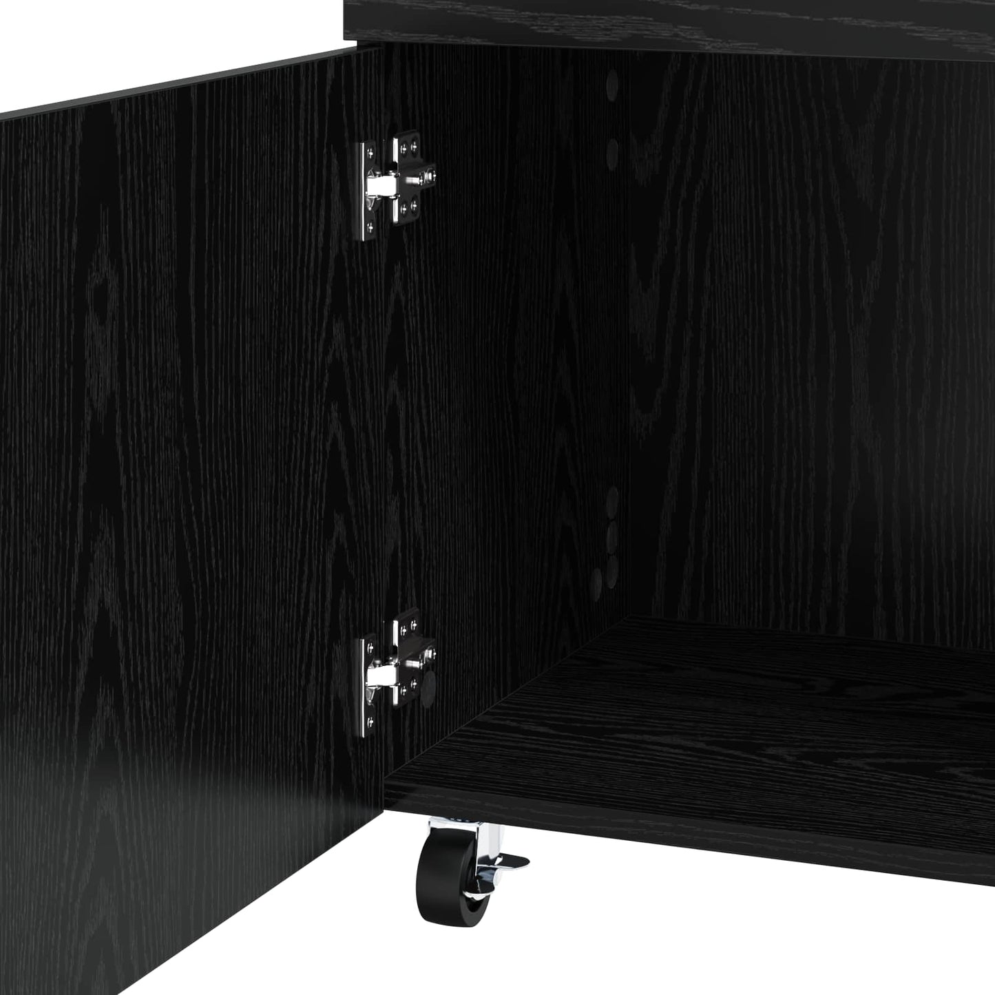 Barvogn Sort eg 50 x 41 x 89 cm Konstrueret træ