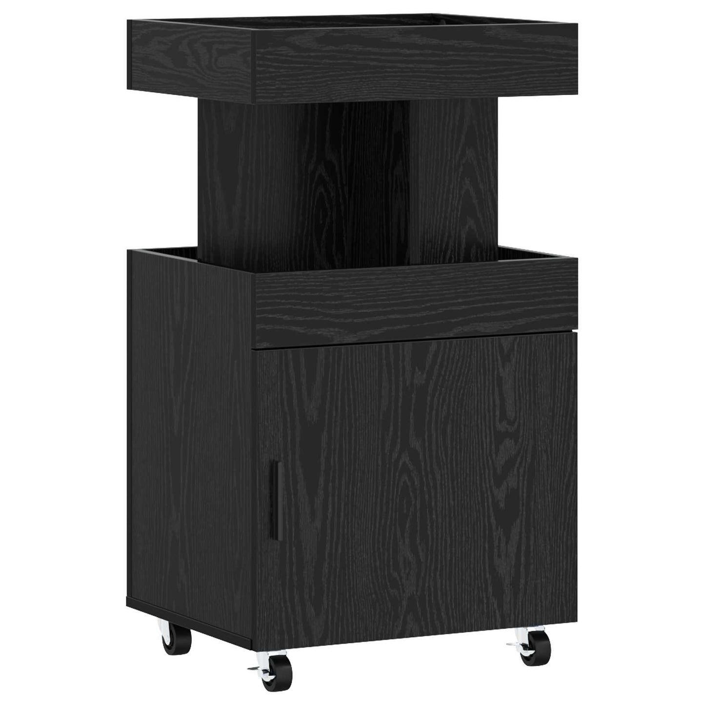 Barvogn Sort eg 50 x 41 x 89 cm Konstrueret træ