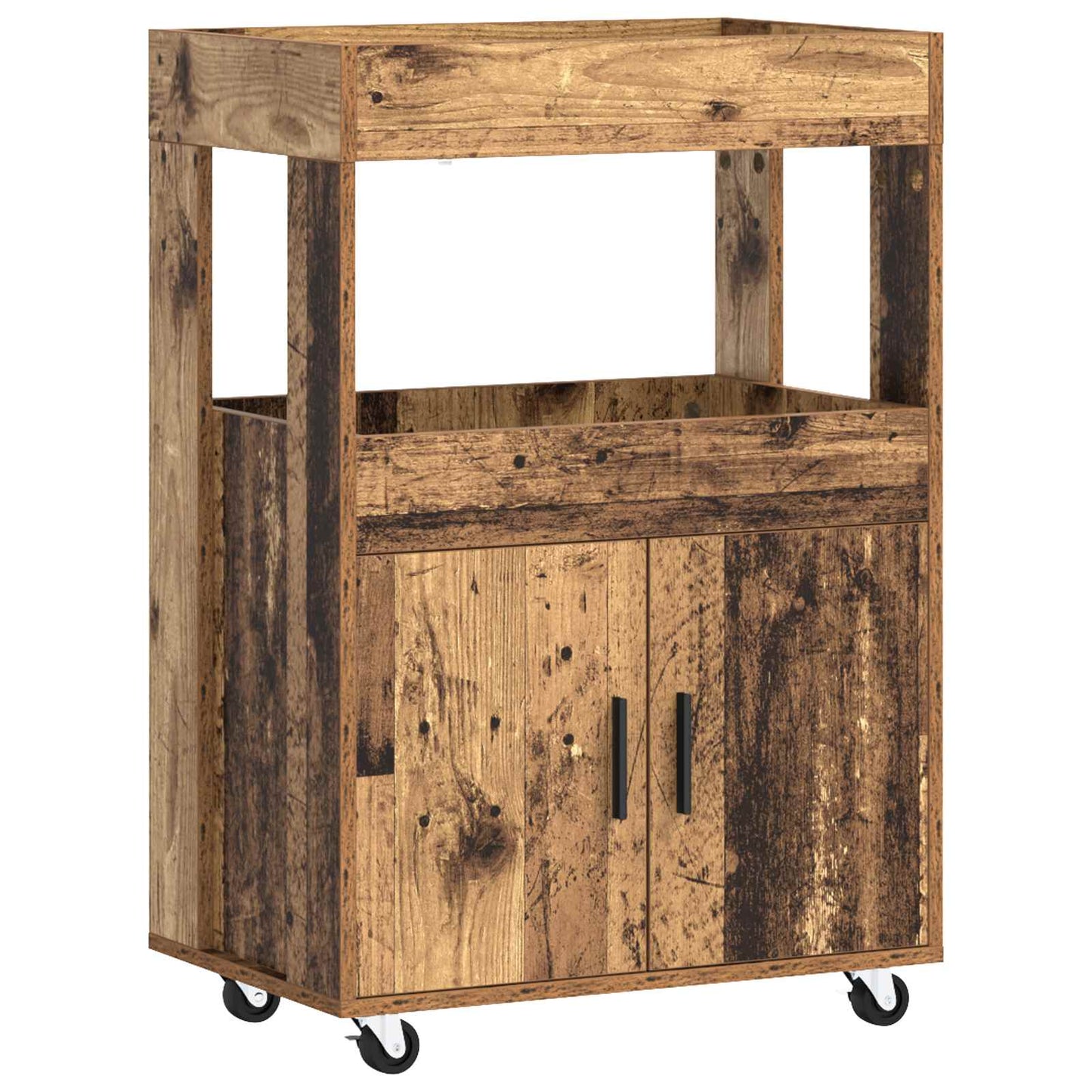 Barvogn Egetræ 60 x 39,5 x 89 cm Konstrueret træ