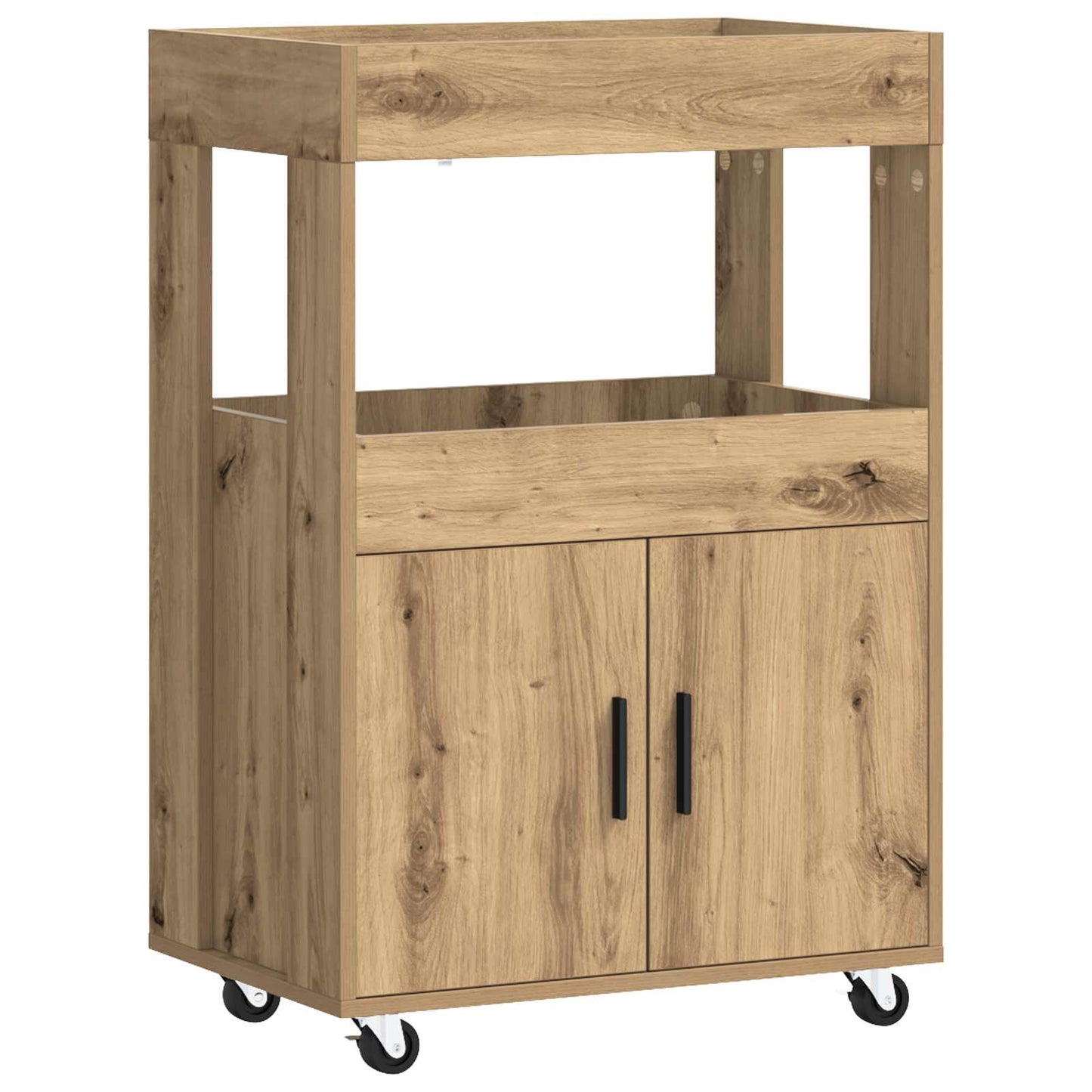 Barvogn Artisan-eg 60 x 39,5 x 89 cm Konstrueret træ