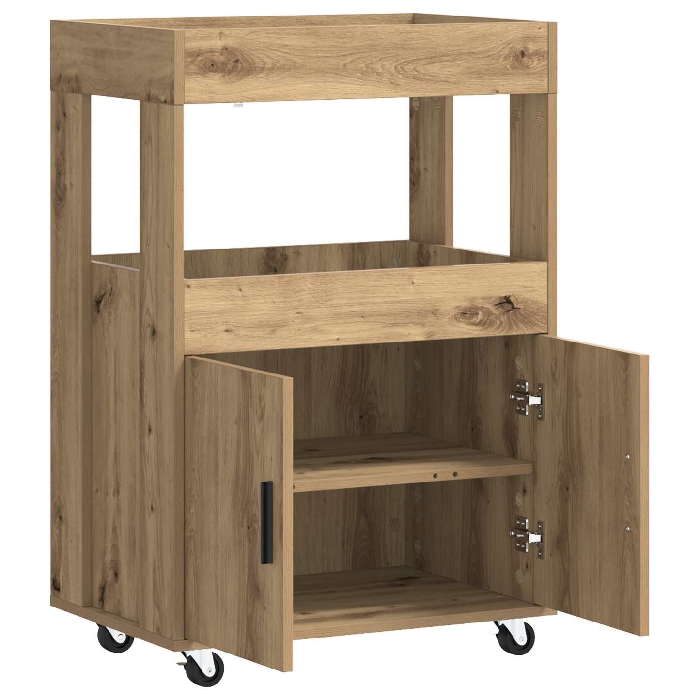 Barvogn Artisan-eg 60 x 39,5 x 89 cm Konstrueret træ