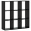 Bogskab 102 x 29 x 103,5 cm Konstrueret træ Sort eg