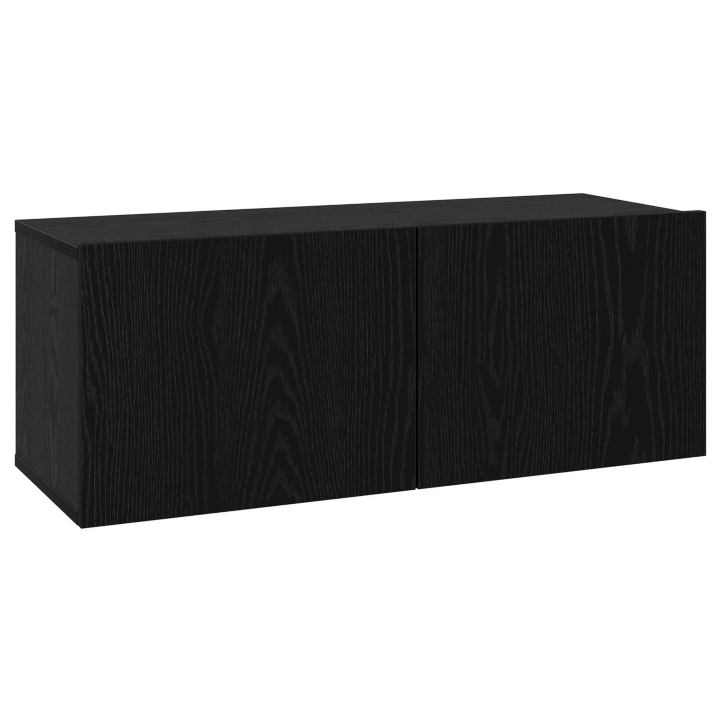 TV-møbelsæt 6 pcs 80 x 30 x 30 cm Sort eg Konstrueret træ
