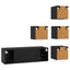 TV-møbelsæt 5 pcs 100 x 30 x 30 cm Sort eg Konstrueret træ