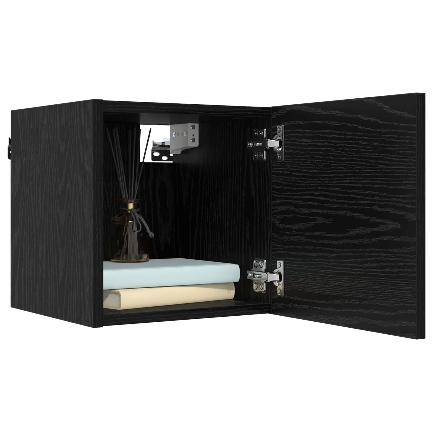 TV-møbelsæt 8 pcs 120 x 30 x 30 cm Sort eg Konstrueret træ