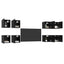 Vægmonteret TV Skab Vægmonteret 8 pcs Sort eg 30,5 x 30 x 30 cm