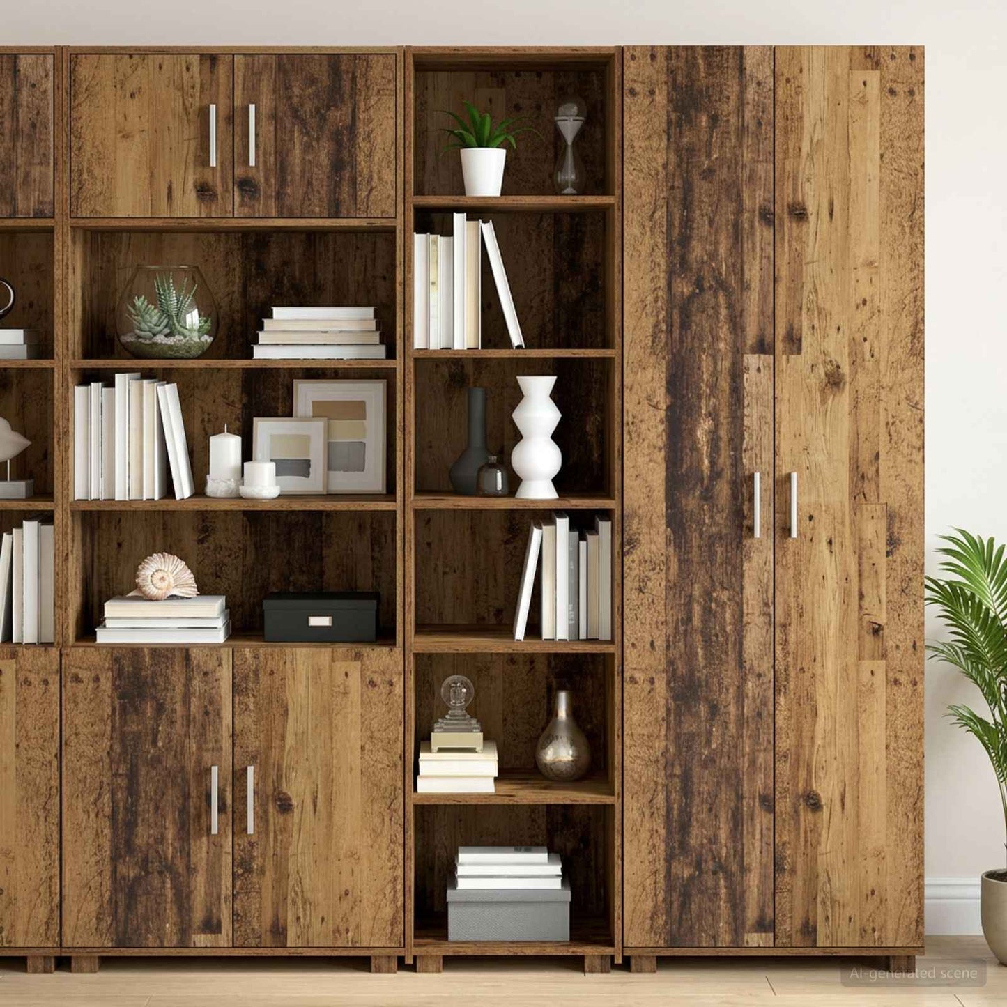 Sideboard Egetræ 45 x 41 x 185 cm Konstrueret træ