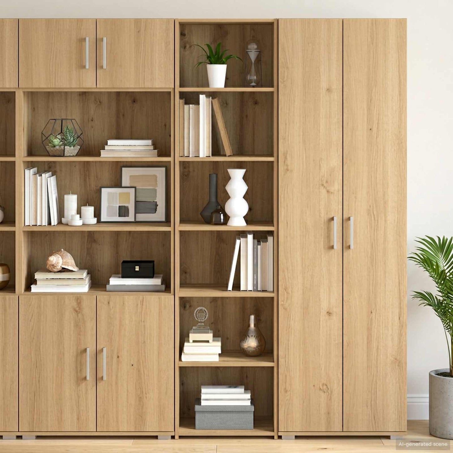 Sideboard Artisan-eg 45 x 41 x 185 cm Konstrueret træ
