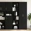 Sideboard Sort eg 45 x 41 x 185 cm Konstrueret træ