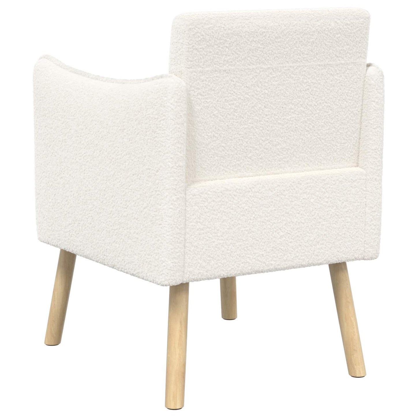 Accentstol Cremefarvet Bouclé