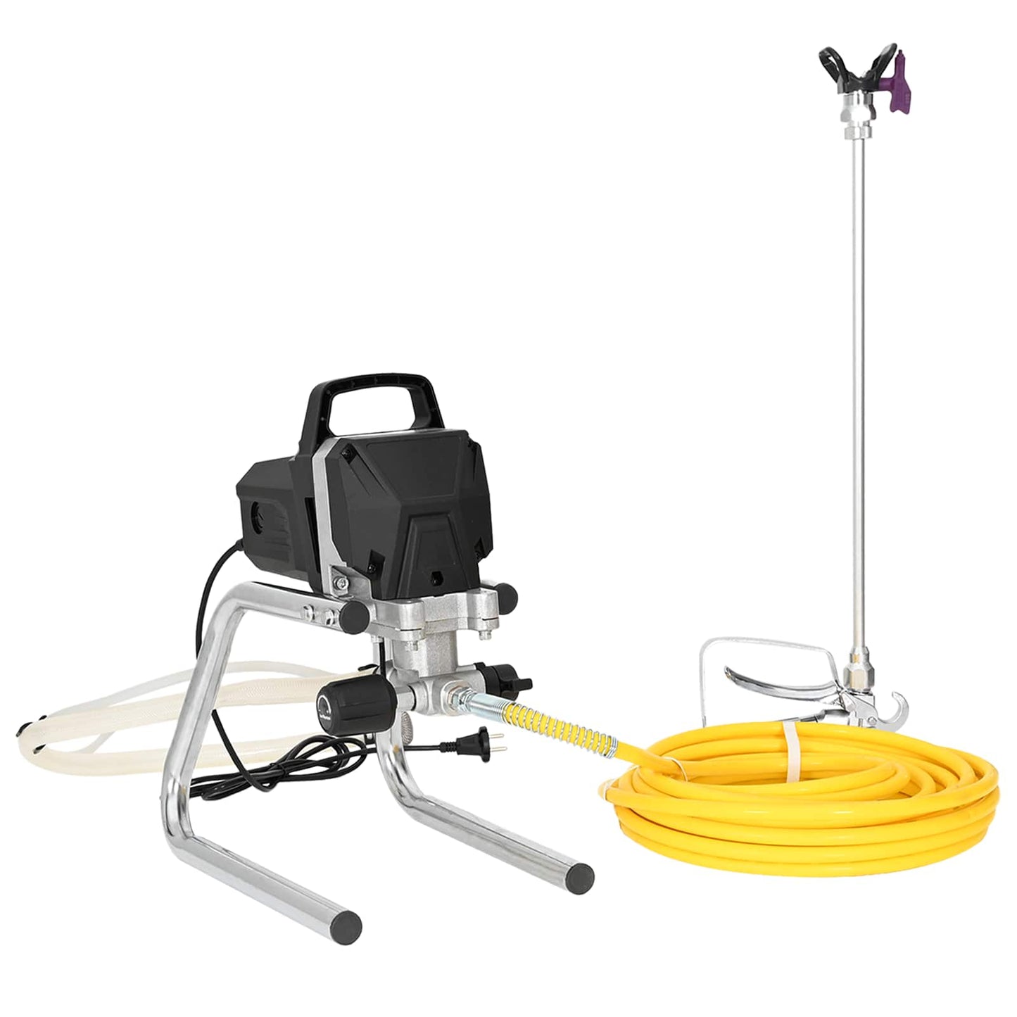 Udenluft Malersprøjte 10 m sprayslange 220V 2L/min 227 bar Sort