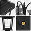 3-hoved lampepost with LED Bulb Sort 16 x 16 x 187 cm