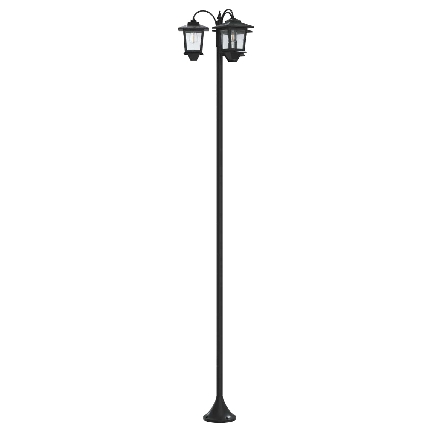 3-hoved lampepost with LED Bulb Sort 16 x 16 x 187 cm