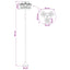 3-hoved lampepost with LED Bulb Sort 16 x 16 x 187 cm