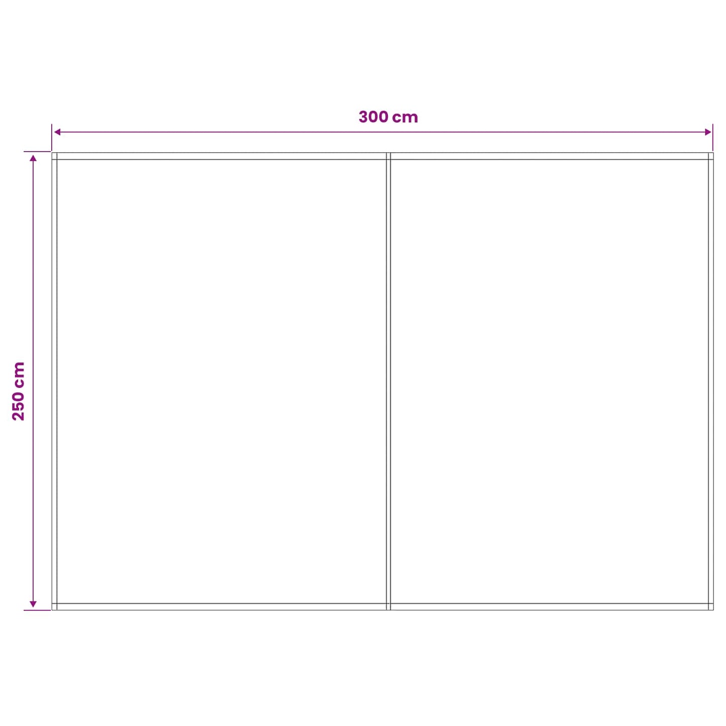 Reservedug til markise Gul og Hvid 300 x 250 cm Polyester