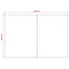 Reservedug til markise Gul og Hvid 500 × 300 cm Polyester