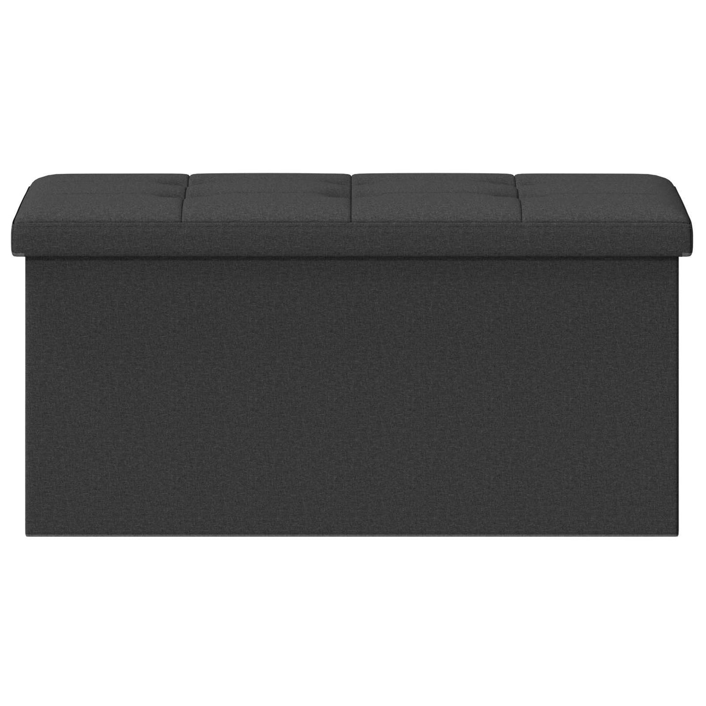 Foldbar opbevaringsbænk Mørkegrå 180 kg 80 L 77 x 38 x 38 cm