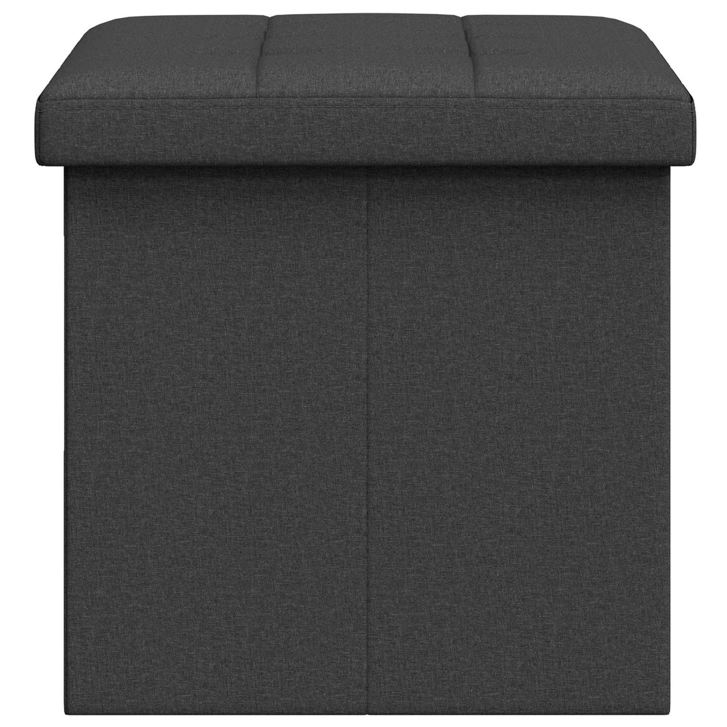 Foldbar opbevaringsbænk Mørkegrå 180 kg 80 L 77 x 38 x 38 cm
