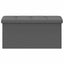 Foldbar opbevaringsbænk Lysegrå 180 kg 80 L 77 x 38 x 38 cm