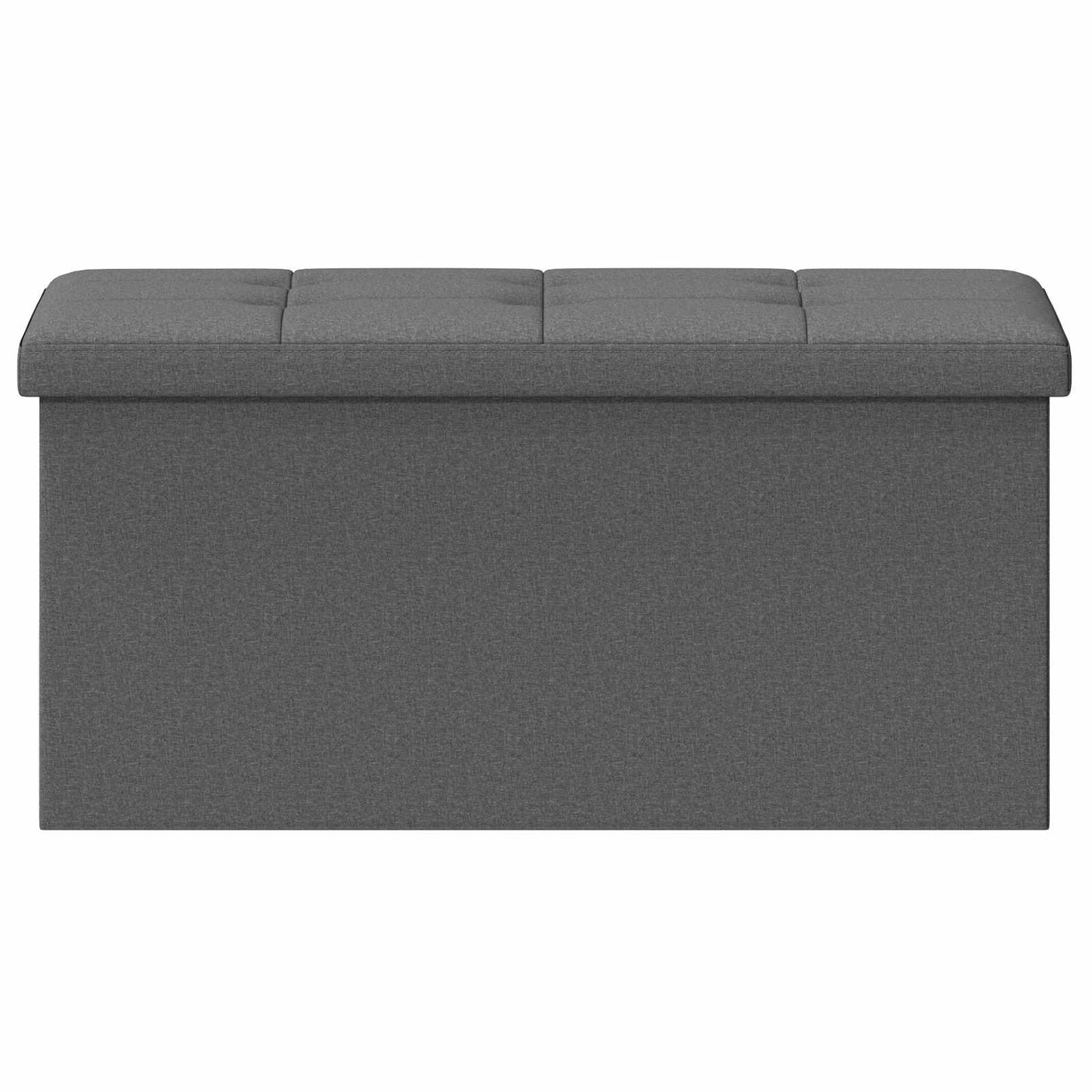 Foldbar opbevaringsbænk Lysegrå 180 kg 80 L 77 x 38 x 38 cm