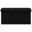 Foldbar opbevaringsbænk Sort 180 kg 80 L 77 x 38 x 38 cm Linned