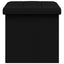Foldbar opbevaringsbænk Sort 180 kg 80 L 77 x 38 x 38 cm Linned