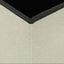 Foldbar opbevaringsbænk Hvid 180 kg 80 L 77 x 38 x 38 cm Linned