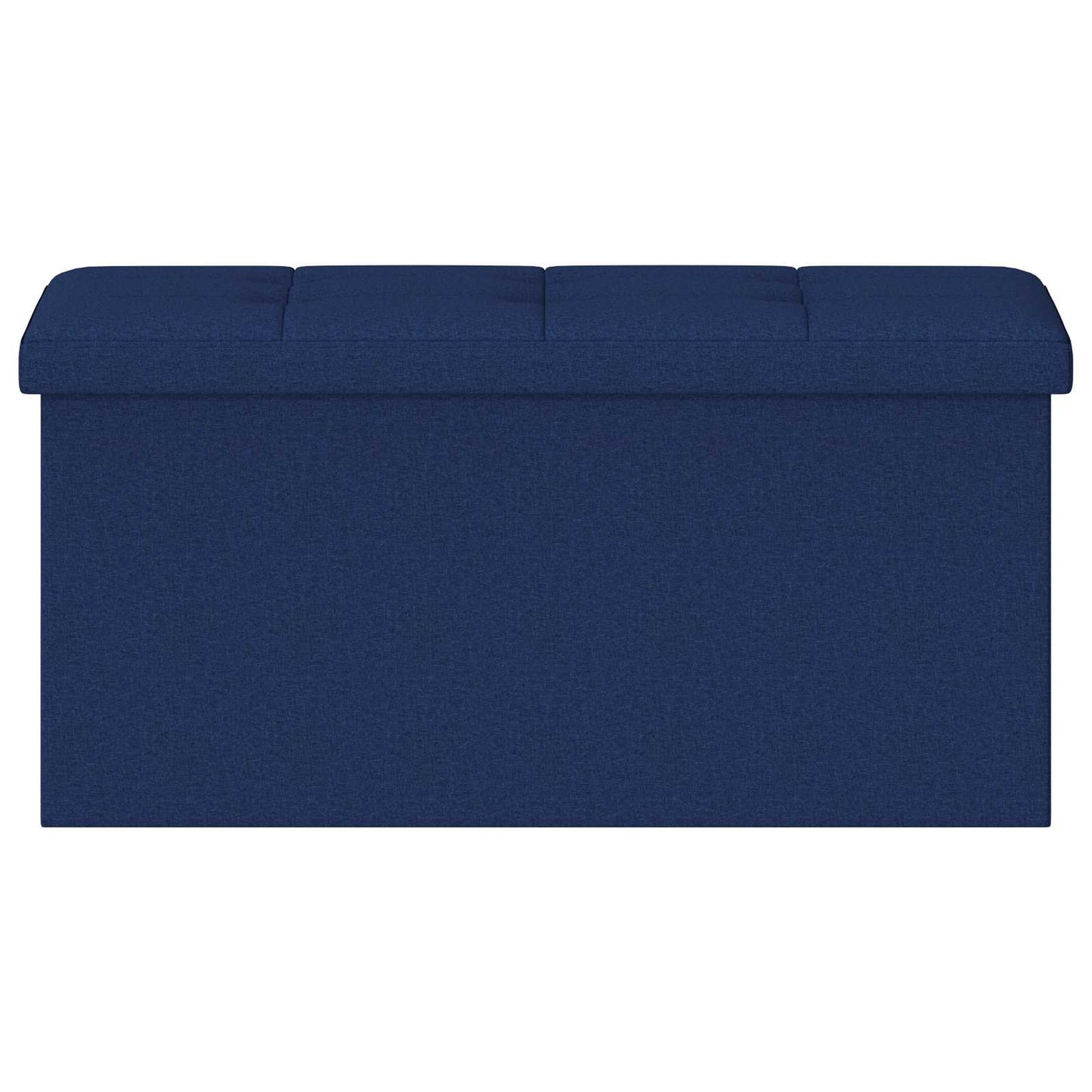 Foldbar opbevaringsbænk Blå 180 kg 80 L 77 x 38 x 38 cm Linned