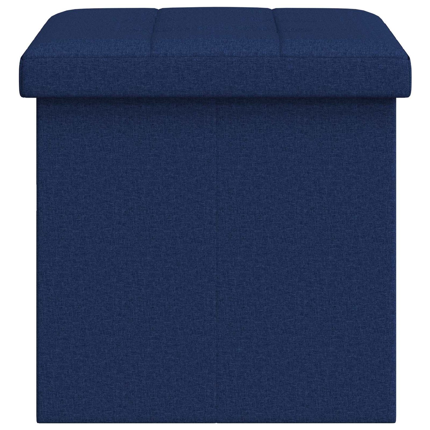 Foldbar opbevaringsbænk Blå 180 kg 80 L 77 x 38 x 38 cm Linned