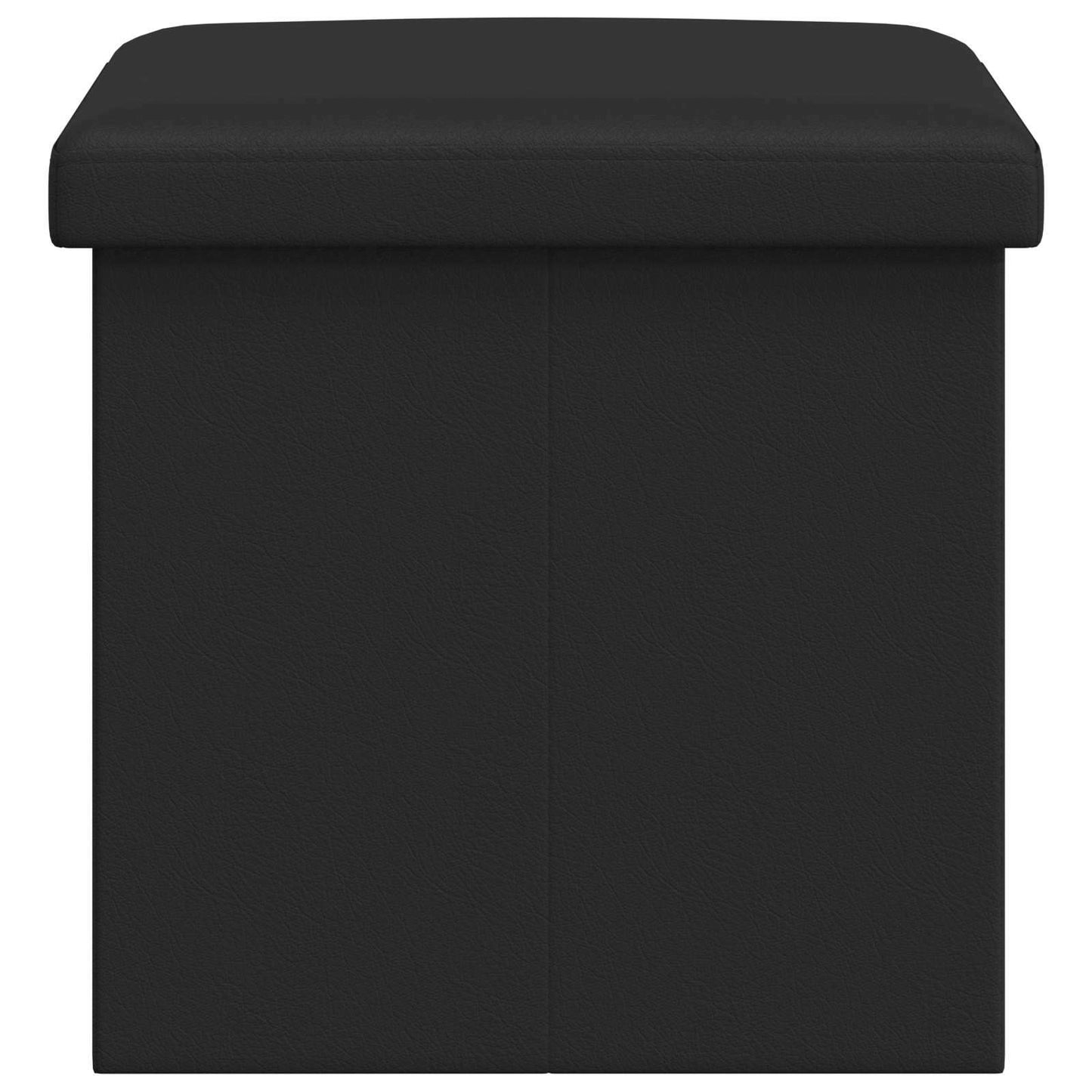Foldbar opbevaringsbænk Sort 180 kg 80 L 77 x 38 x 38 cm PVC