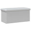 Foldbar opbevaringsbænk Hvid 180 kg 80 L 77 x 38 x 38 cm PVC