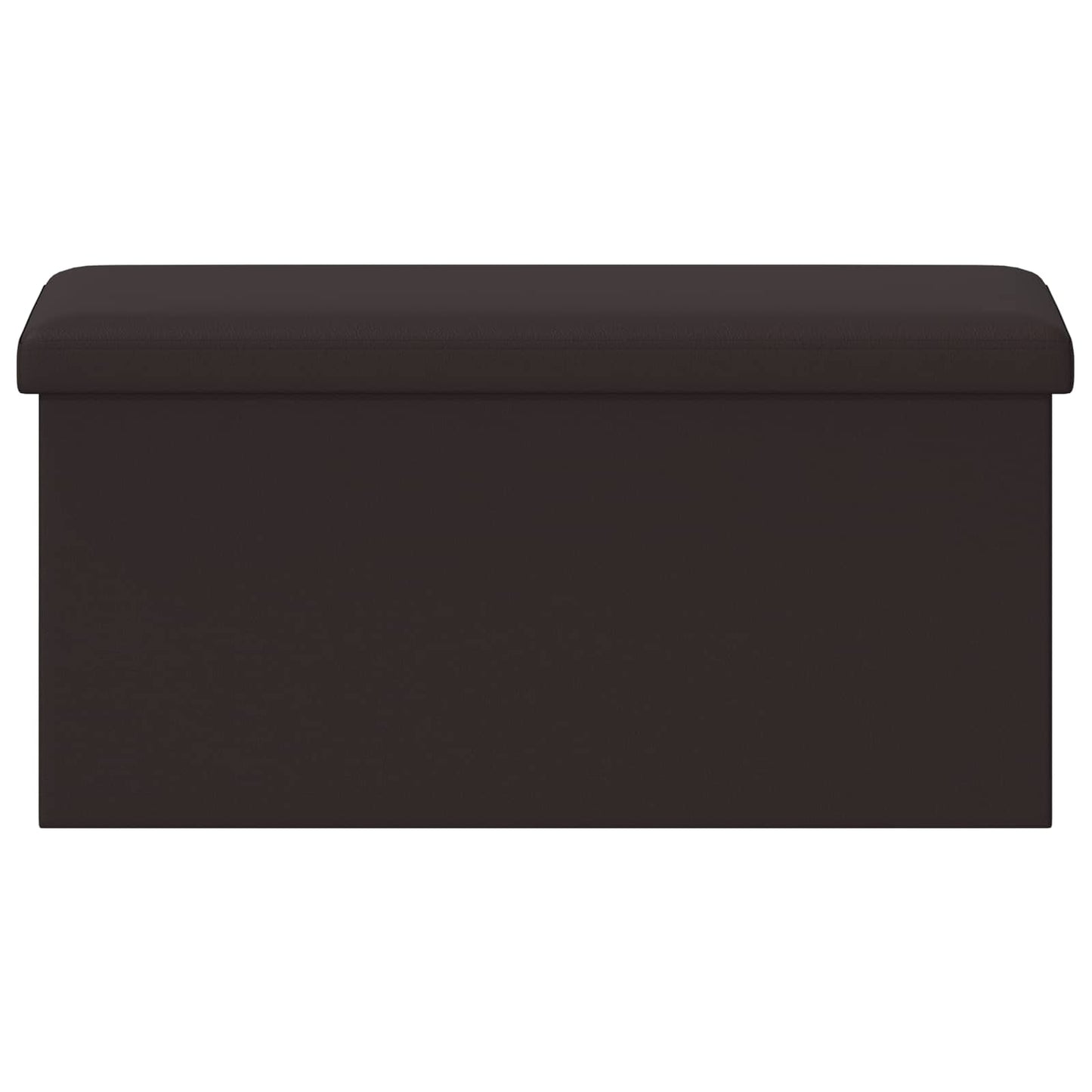 Foldbar opbevaringsbænk Brun 180 kg 80 L 77 x 38 x 38 cm PVC