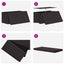 Foldbar opbevaringsbænk Brun 180 kg 80 L 77 x 38 x 38 cm PVC