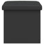 Foldbar opbevaringsbænk Grå 180 kg 80 L 77 x 38 x 38 cm PVC