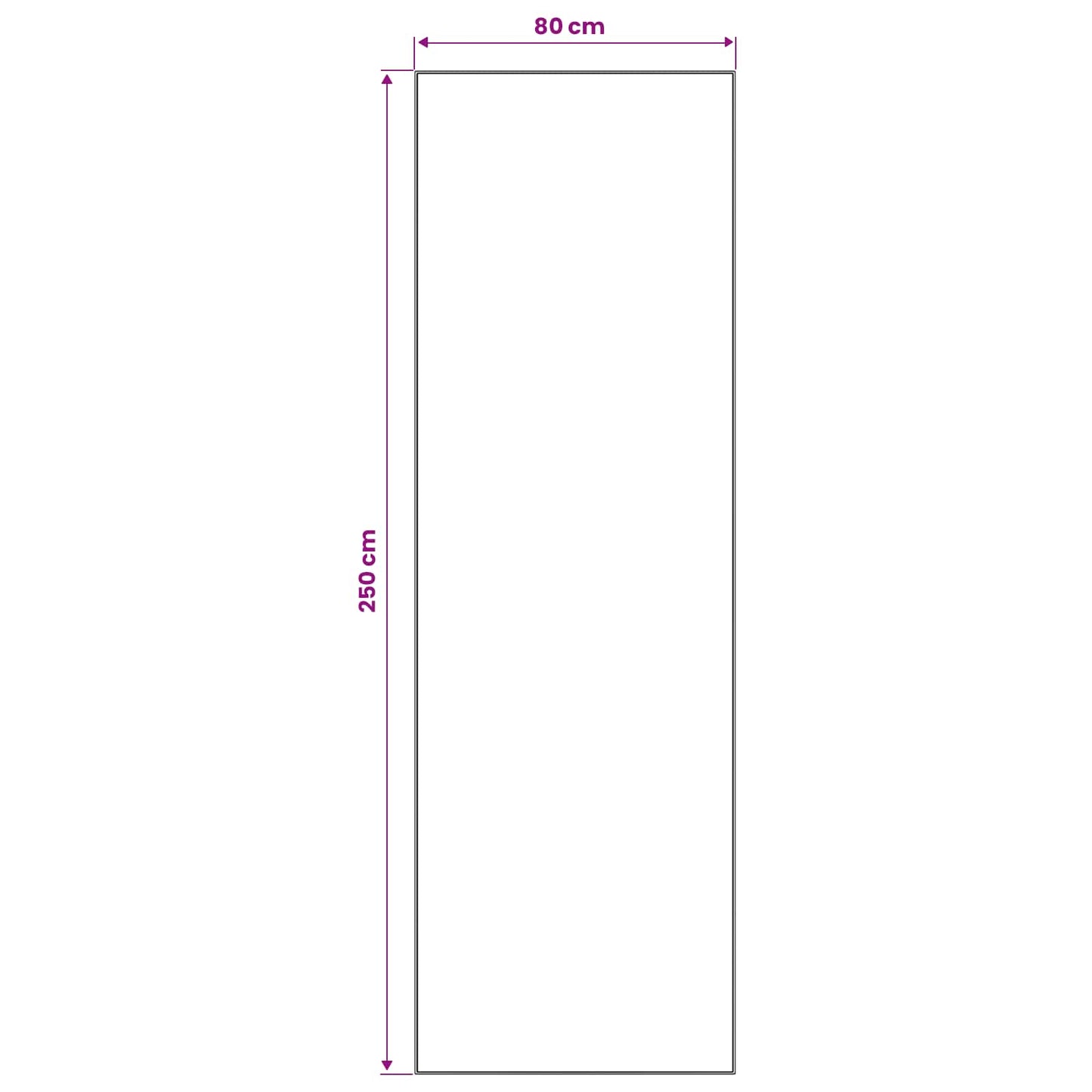 Tæppe Runner ORIZ 1150 gsm Sort mesh mønster