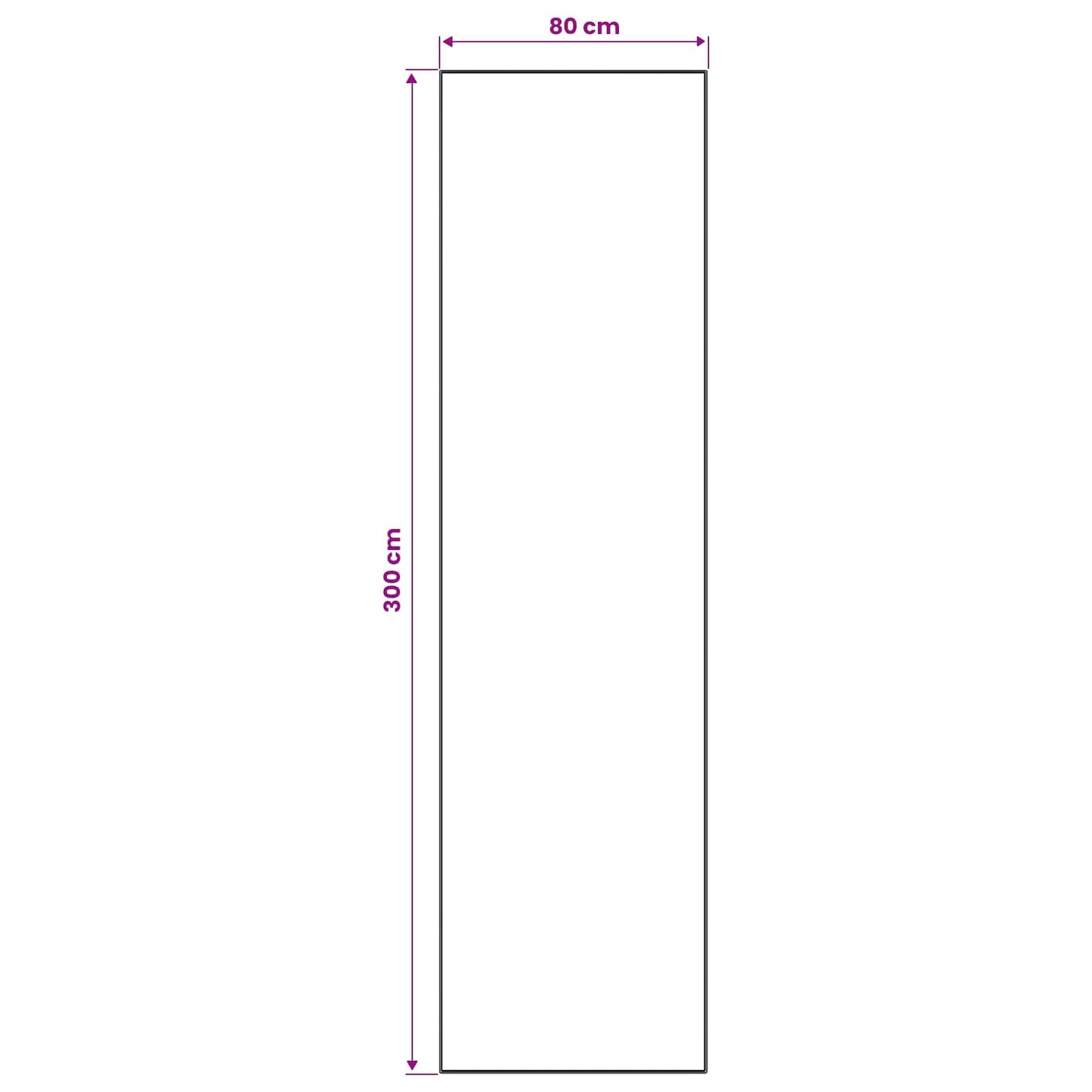 Tæppe Runner ORIZ 1150 gsm Sort mesh mønster