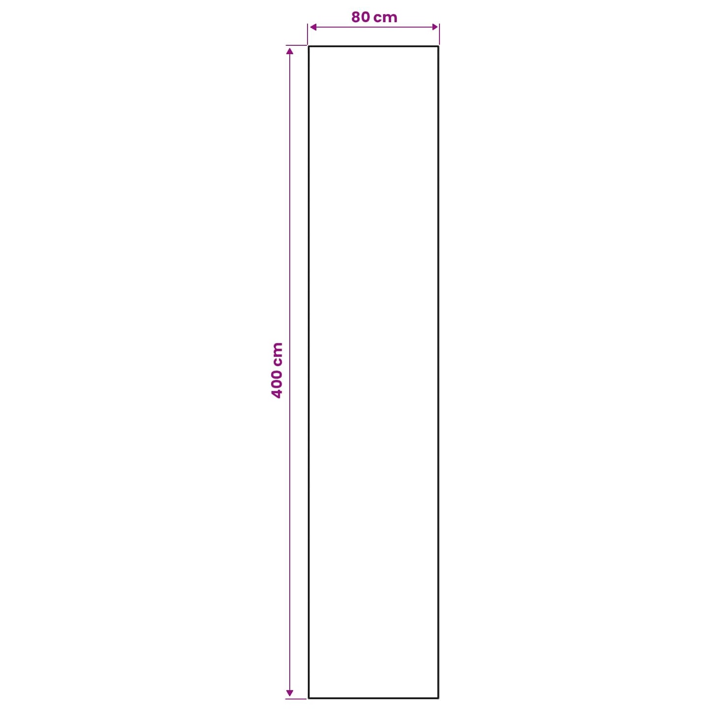 Tæppe Runner ORIZ 1150 gsm Sort mesh mønster
