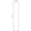 Tæppe Runner ORIZ 1150 gsm Sort mesh mønster