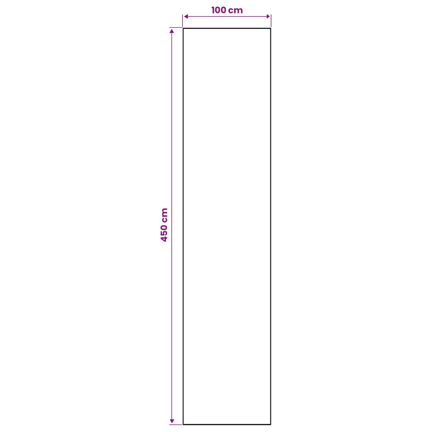 Tæppe Runner ORIZ 1150 gsm Grå og Hvid