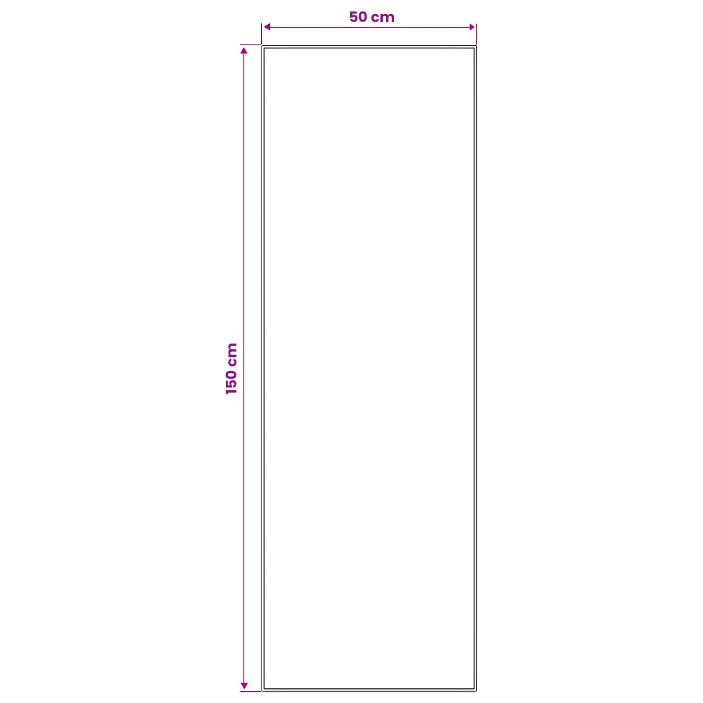 Tæppe Runner ORIZ 1150 gsm Sort mesh mønster