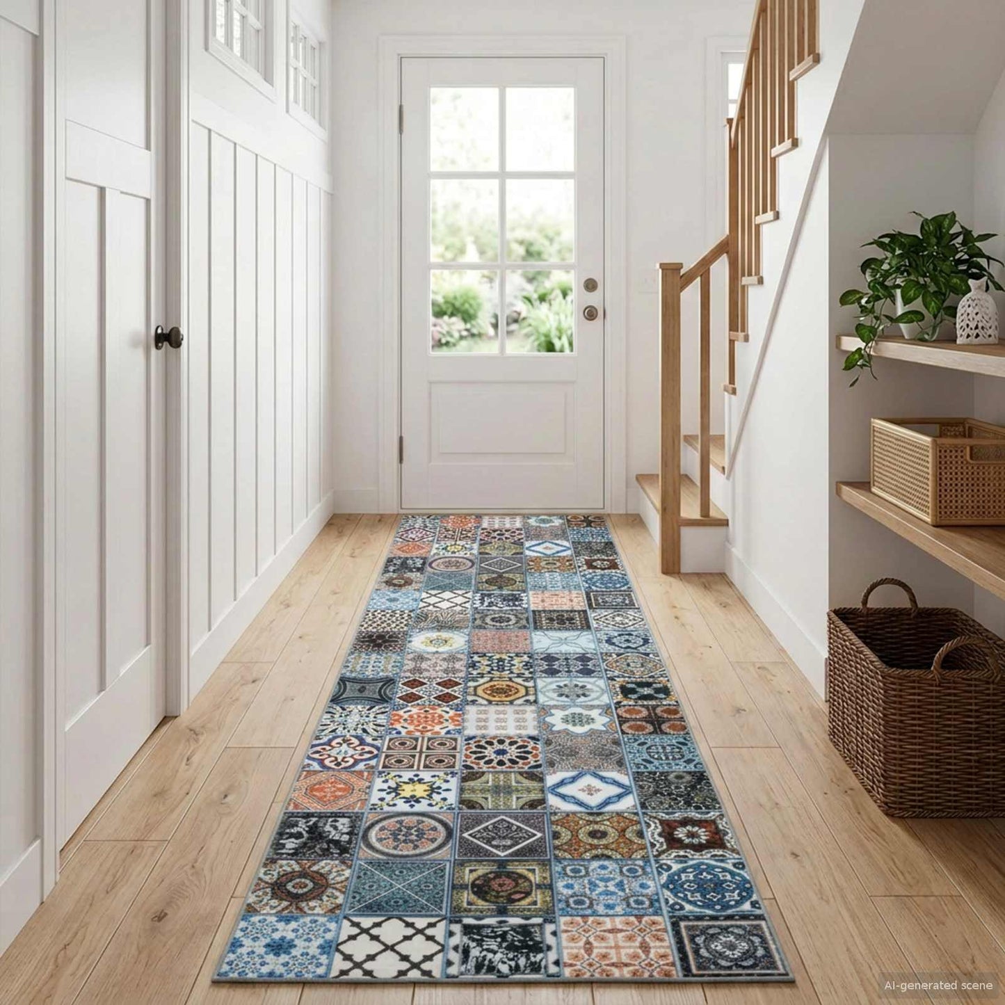 Tæppe Runner ORIZ 1150 gsm Blå 100% polyester kemisk fiber
