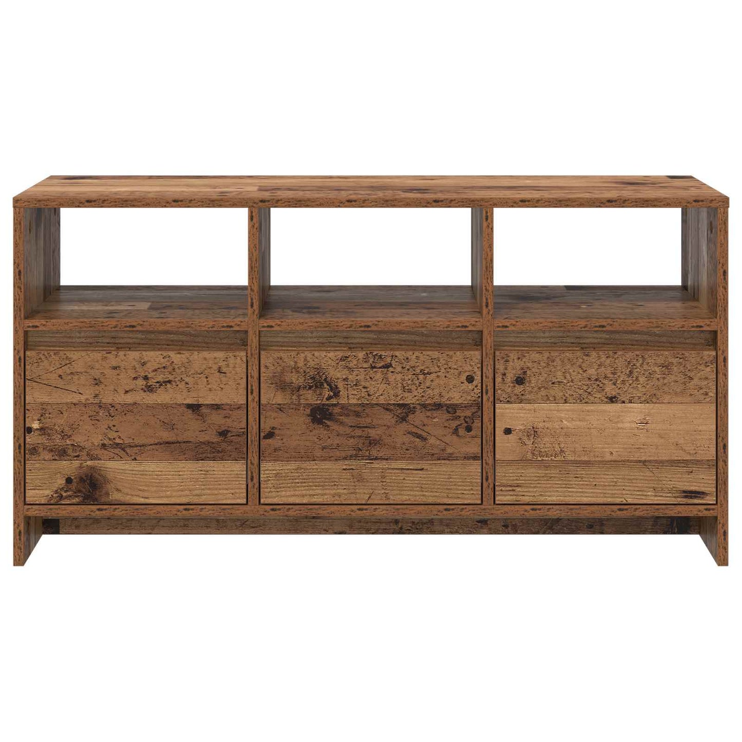 TV-skab 102 x 37,5 x 52,5 cm Egetræ Konstrueret træ