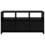 TV-skab 102 x 37,5 x 52,5 cm Sort eg Konstrueret træ