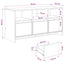 TV-skab 102 x 37,5 x 52,5 cm Sort eg Konstrueret træ