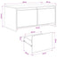 Sofabord Artisan-eg 90 x 50 x 41.5 cm Konstrueret træ