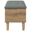 Opbevaringsbænk med pude Artisan-eg 102 x 42 x 46 cm