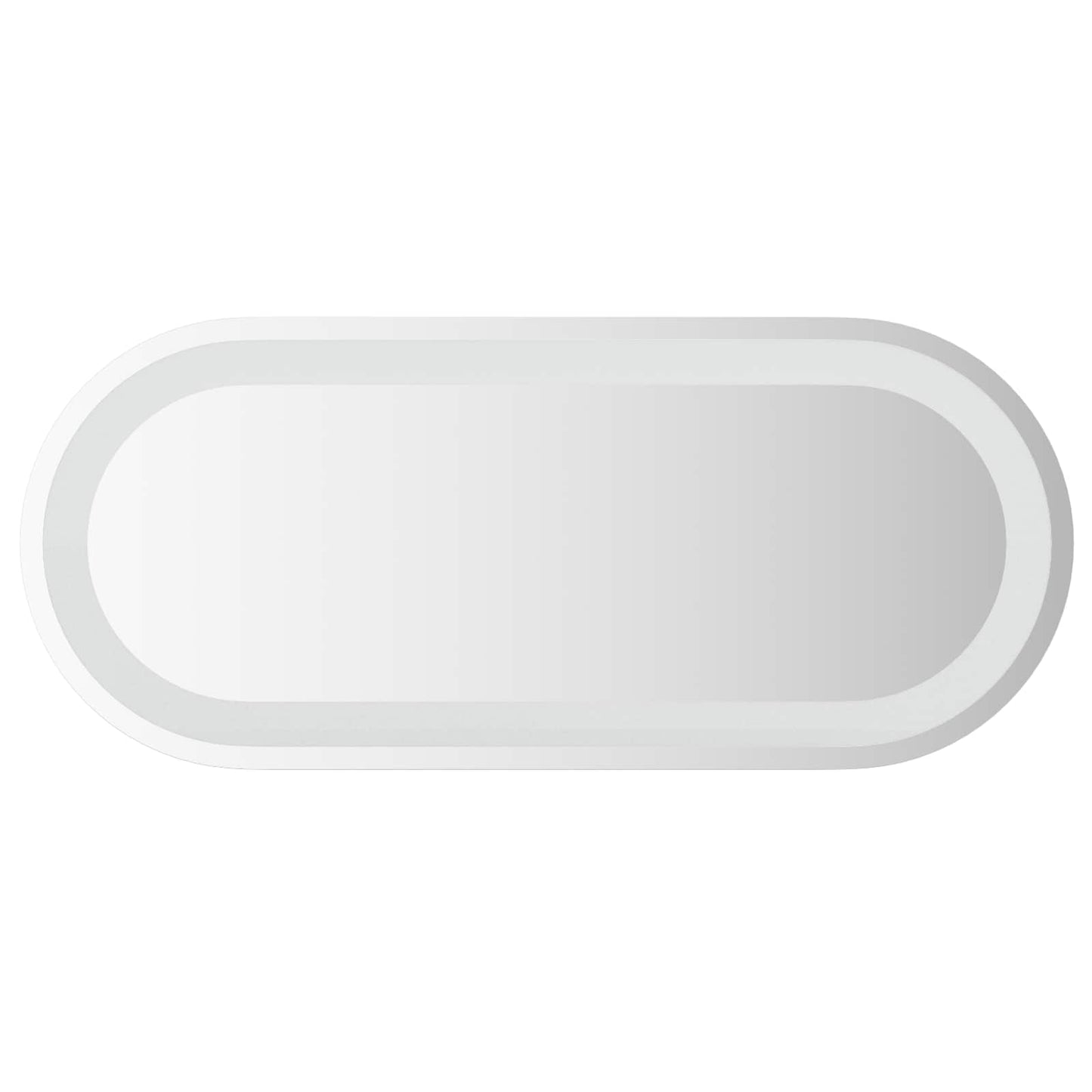 LED badeværelsesspejl Transparent 70 x 30 cm hærdet glas