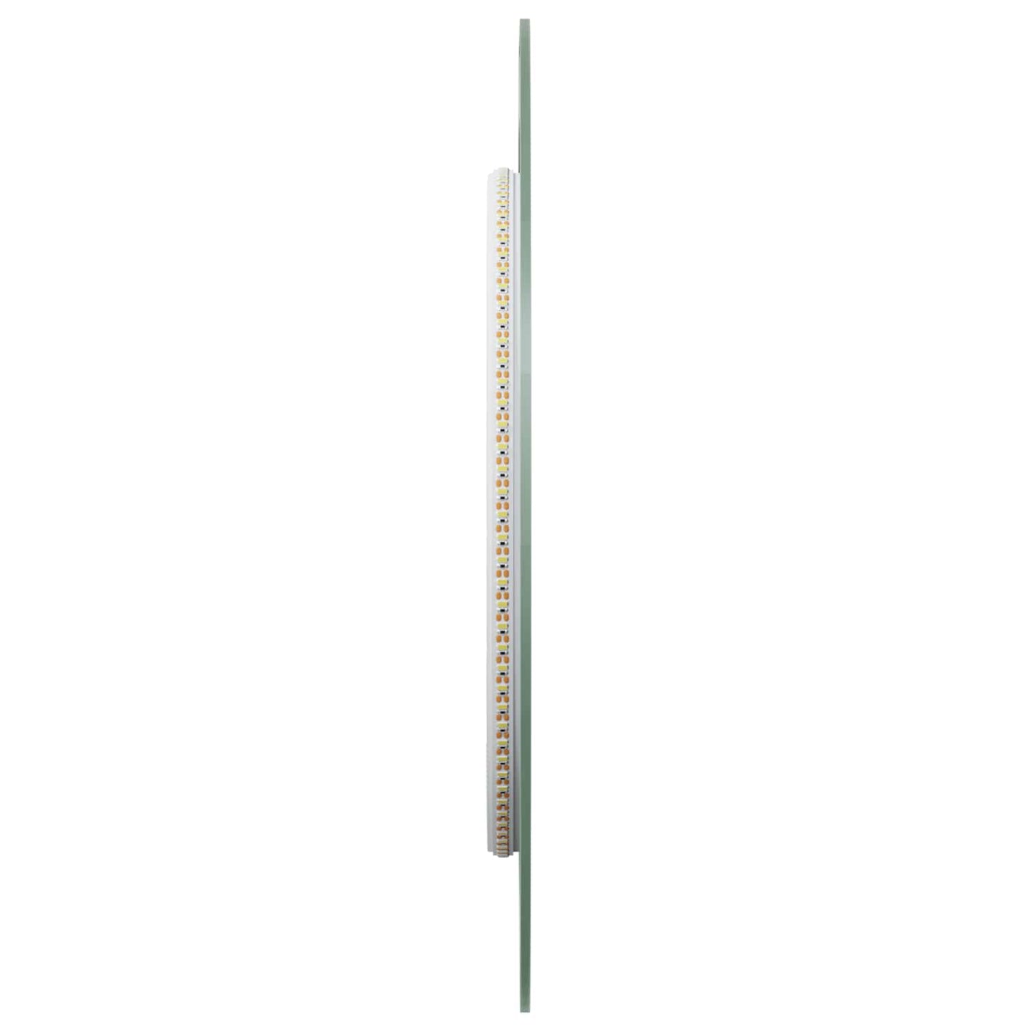 LED badeværelsesspejl Transparent 90 x 40 cm hærdet glas